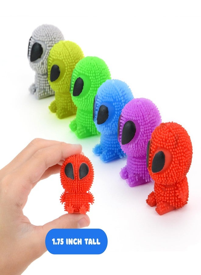 Entervending Alien Toys for Kids - 1.75 Inch Alien Toys for Kids - Funny Squishy Toys for Party Favors, Goody Bags, Classroom Prizes - Mini Puffer Ball - Pack of 24 - Easter Basket Stuffers - Image 2